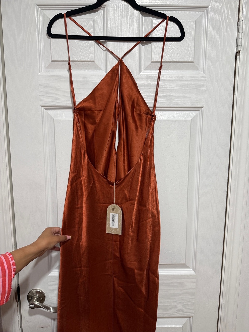 Meski lucia satin cut out maxi dress - Picture 5 of 7